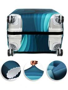 Vỏ hành lý Du lịch Loại vỏ Che phủ Đối với 18 Đến 21 Inch Hành lý Người bảo vệ Các trường hợp Cho nam giới NỮ Ngoài trời Ngày lễ Những điều cần thiết khi đi du lịch Phụ kiện Polyester Vali Đàn hồi Che phủ bụi Thời trang Ban đầu Tên A Đến Z Mẫu chữ - Màu xanh lam - Xem 5