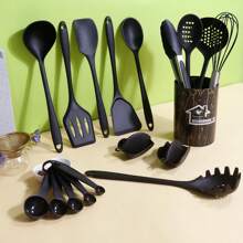 Silicone Kitchen Utensil Set - 43pcs Cooking Utensils Set With Holder Turner Spatula Ladle Tongs Whisk For Non-Stick Cookware, Heat Resistant Kitchen Utensil Set Kitchen Gadgets