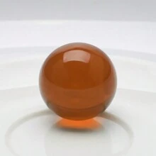 1pc 30mm Seamless Colored Glass Ball Decor, Countertop Ornament
