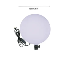 Aro de luz de 6 pulgadas con soporte de trípode de 110 cm para lado derecho - Blanco y Negro - Ver 2