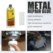 1pc Multi-Purpose Casting & Welding Adhesive With Strong Adhesion And High Temperature & Waterproof Resistance For Metal Welding - Yellow - View 4