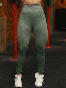 Women Sports Leggings - 綠色 - 查看 8