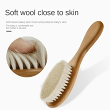 3pcs Baby Wool Brush Set Children's Hair Wash Brush Wooden Comb Massage Comb Baby Hair Wash Comb Bath God Tool