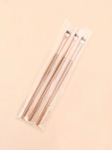 3pcs GOLDEN Sickle Eyeliner Brush Knife Edge Makeup Brush Liquid Eyeliner Brush Ultra Thin Fine Oblique Angle Flat Head Eyebrow Brush,Eyebrow Brush,Eyeshadow Brush,Spoolie,Spoolie Brush - Gold - View 10