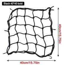 1pc Phụ kiện phụ tùng xe máy sửa đổi Túi lưới bình xăng xe tay ga, Túi lưới mũ bảo hiểm, Vỏ hành lý xe đạp, Lưới hành lý đàn hồi - màu đen - Xem 5