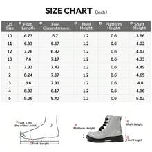 PENNYSUE Glitter Girls Boots Lace Up Waterproof Comfortable Kids Ankle Booties - 灰色 - 查看 6