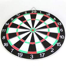 1pc Needle-Type Dartboard Set, Home & Professional Indoor Safe Dartboard Target With Soft Darts For Competition - Black and White - View 4