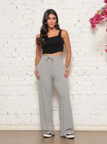 Women Pants - 灰色 - 查看 5