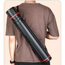 Drawing Paper Drawing Tube Art Telescopic Drawing Tube Storage Drawing Barrel Drawing Paper Tube Plastic Portable - Black - View 8