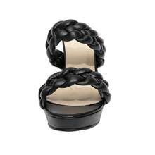 Sandalias de tacón para mujer Trenzado Elegante Glamour Sexy Vacación De moda - Negro - Ver 9