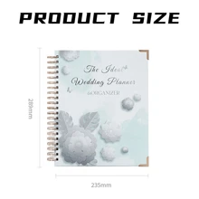 2024 Wedding Planner & Organizer - Wedding Planner Book For Bride, 9.3 Inch X 11.3 Inch Diary Engagement Gift Book - Multicolor - View 2