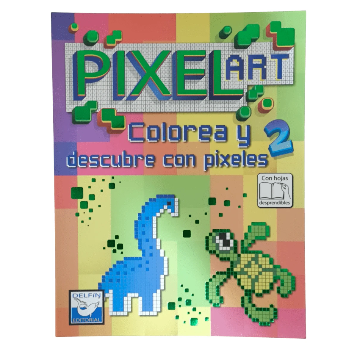 Pixel Art Coloring Book For Children, Pixels Coloring Book With Color ...