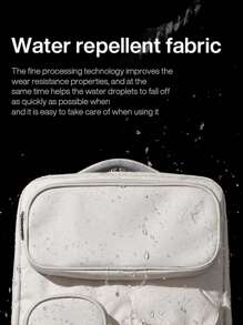 18 Inch Travel Backpack Multifunctional Large Capacity Waterproof Carry On Luggage Bag Laptop Backpack Fit 15.6 Inch Laptop With Multi Pockets For Women And Men Moonlight White - Light Grey - View 6