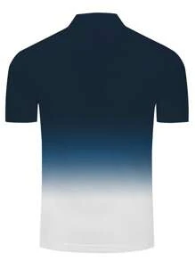 Summer New Boyfriend Style Men's POLO Shirt Lapel Tribute T-Shirt Gradually Changing Youth Zipper Top, Boyfriend Style Men's Sports POLO Shirt