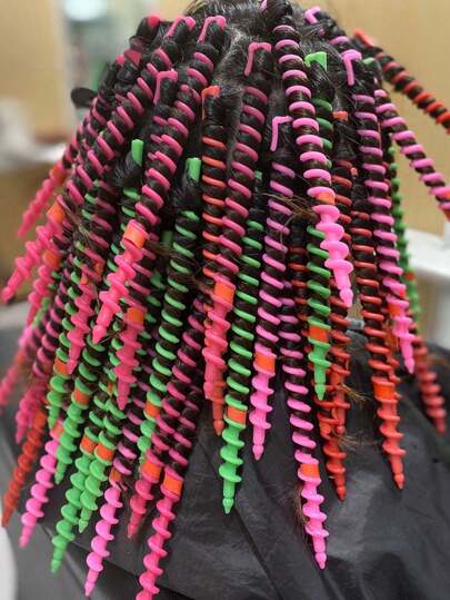 25 Nuovo Bigodino per permanente Morgan, Testina per ferro da stiro per permanente, Avvolgimento capelli, Vite grande, Bigodino per uomo e donna, Rullo di lana, Bigodino per permanente a freddo, Bigodino a spirale per ricci, Accessori per capelli, Negozio di prodotti per capelli, Strumenti per acconciature