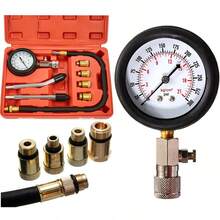 Medidor de Compressão Gás Motor Aparelho Cilindro - Vermelho - Visão 3