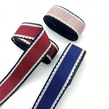 2.7公尺長1英寸寬的格洛斯蓮絲緞帶,適用於製作蝴蝶結,花卉裝飾,禮物包裝 - 2.7米長 - 查看 3