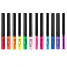 beauty glazed Neon Liquid Eyeliner Set, 12 Colors UV Glow Matte Eyeliner, Waterproof & Smudgeproof Long Lasting Colorful Fluorescent Body Face Paint Makeup For Daily Wear And Halloween Christmas - Nhiều màu - Xem 3