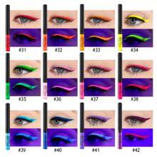 beauty glazed Neon Liquid Eyeliner Set, 12 Colors UV Glow Matte Eyeliner, Waterproof & Smudgeproof Long Lasting Colorful Fluorescent Body Face Paint Makeup For Daily Wear And Halloween Christmas - Nhiều màu - Xem 4