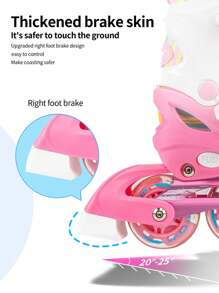 FREE STAR 1 Set Carefree Knight Sporty PU Inline Skates With Colorful Flashing Wheels For Teens And Adults, Comfortable Adjustable Size, Full Set With Helmet & Protective Gear, Outdoor Roller Skating Equipment For Beginners, Unisex All Season