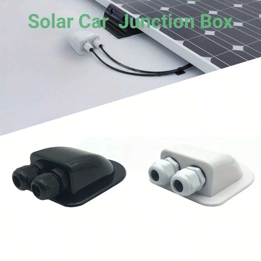 Top Solar Panel Cable Holder Junction Box Roof Wire Entry Gland Box Connector Waterproof For RV Yacht Boat Motorhome Campervan - Black - View 1