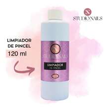 120ml Limpador de Pincel para uñas Studio nails liquido limpia pinceles - transparente - Ver 1