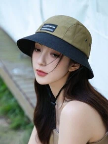 1 chiếc mũ xô chống nắng ngoài trời có vành rộng, chống thấm nước và thoáng khí, nhanh khô, thích hợp cho mùa xuân/hè/thu - A - Xem 7