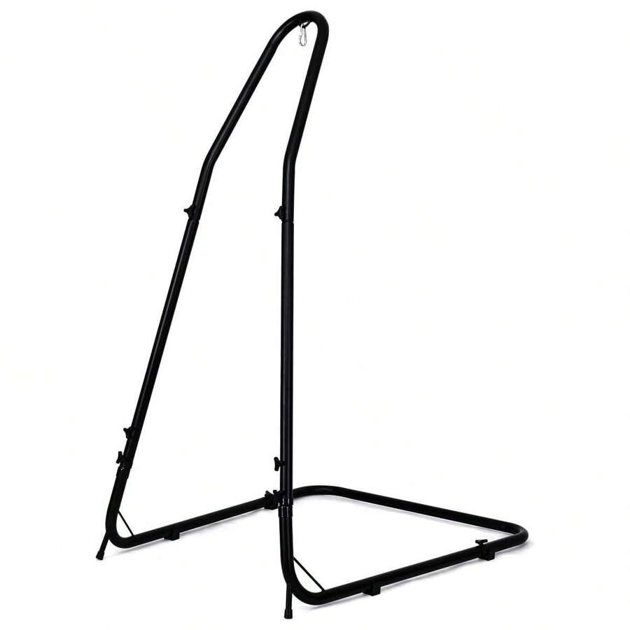 Hanging Chair Frame, Height-Adjustable, Hanging Chair Frame Hanging Chair Stand Hanging Chair Stand Hanging Chair Frame, Made Of Iron, 135 X 115 X 200 Cm, Black - Black - View 1