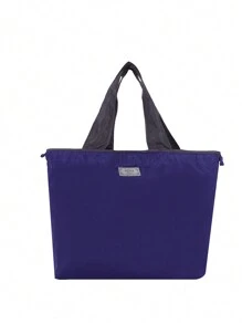 Fashionable Large Capacity Travel Shopping Bag Foldable Handbag - Royal Blue - View 3