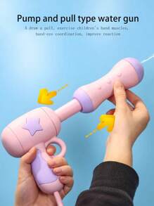 2000ML Capacity Backpack Water Gun With Pull-Type Design, Cartoon Round Unicorn Shape, Great For Boys And Girls To Play In Beach, Pool Parties And Interactive Puzzle Games - Multicolor - View 4