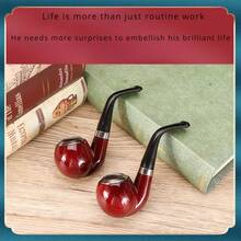1pc Resin Tobacco Pipe With Round Bottom, Old-Fashioned Iron Pot Design, Detachable & Washable, Beginner's Level Traditional Smoking Pipe For Tobacco And Herbal - Pipe - View 3
