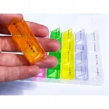 Pill Boxes Medicine Holder Medicine/Capsules 4x Day - Nhiều màu - Xem 4