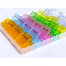 Pill Boxes Medicine Holder Medicine/Capsules 4x Day - Nhiều màu - Xem 6