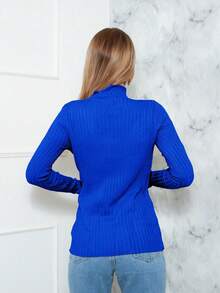 Women Knit Tops - Xanh đậm - Xem 3
