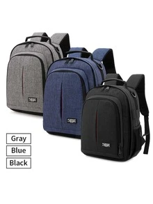 Mochila Para Cámara De Tamaño Pequeño Impermeable Para Dslr, Mochila Digital De Ocio Al Aire Libre - Azul - Ver 9