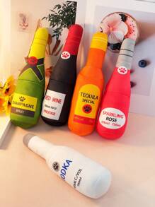 Wine Bottle Shape Cat Dolls Interactive Squeaky Dog Dolls For Medium Dogs Doll Best Bored Indoor Cats Funny Stuffed Cute Pet Supplies(For Pets Only) - Multicolor - View 4