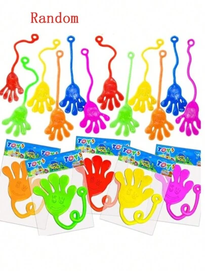 10 Piezas/20 Piezas/50 Piezas Manos Pegajosas, Dedos Pegajosos, Conjuntos De Favor De La Fiesta, Juguetes Divertidos, Favores De La Fiesta, Manos Pegajosas Elásticas Divertidas ('wacky' ), Juguetes Para Fiestas De Cumpleaños, Juguetes Para Sensoriales