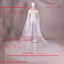 1pc Extra Large Luxury Embroidered Sequin Shawl, Bridal Wedding Party Wrap - VG25 - View 11