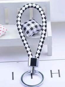 20入組隨機彩色pu皮編織繩防丟手機掛件,男女通用8字形鎖匙扣鑰匙圈帶可愛卡通吊飾,創意汽車鑰匙扣,促銷禮品手繩鑰鏈 - 彩色 - 查看 6