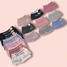 6 Piezas de Boxers dama tallas 6 a la 12 con Estampado , Unitalla , Se Envía en Colores Surtidos y al Azar MELISSA SHOP
