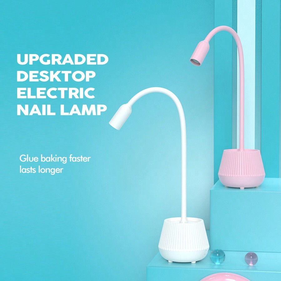 Upgraded Desktop Electric Nail Dryer For Nail Polish Curing With High Power & Diamond Decor