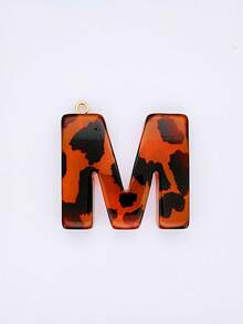 2 Miếng Rỉ sét Nâu Đầy màu sắc Giọt nước Polyresin Hình chữ cái Phụ kiện trang sức DIY , Móc chìa khóa , Quần áo Đồ trang trí Chất liệu - Rỉ Nâu - Xem 16