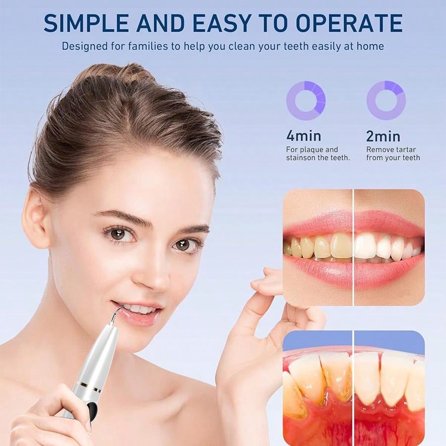 Ultrasonic Tooth Cleaner HD Camera Dental Scaler Remove Teeth Tartar