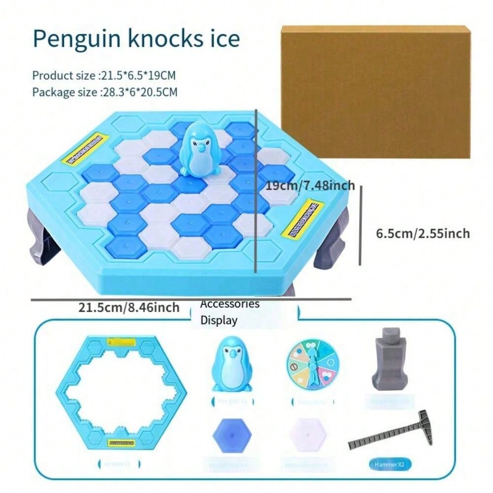 Knocking Penguin Toy Icebreaker Wall Demolition Toy Penguin Knocking