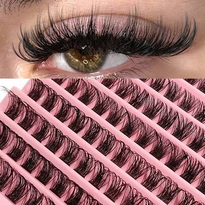  Asiteo 120根单根假睫毛，DIY睫毛嫁接簇，家用化妆用品，睫毛簇，睫毛簇，单根假睫毛，睫毛，假睫毛