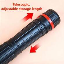Drawing Paper Drawing Tube Art Telescopic Drawing Tube Storage Drawing Barrel Drawing Paper Tube Plastic Portable - Black - View 5