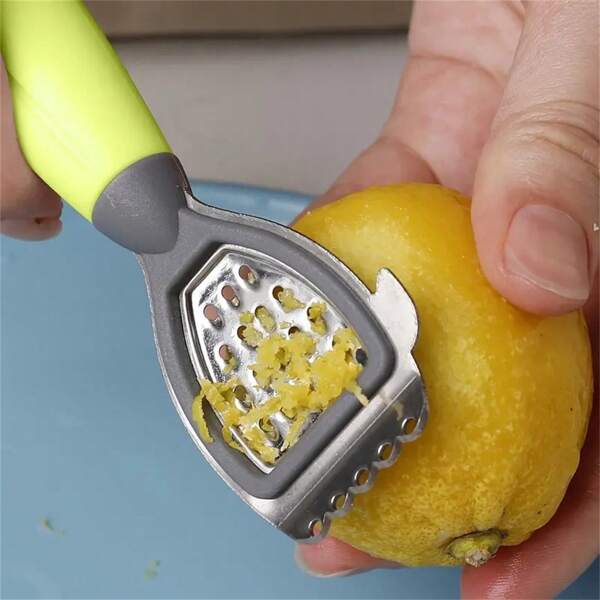 1 pièce, Épluche-citron de cuisine, zesteur de citron avec poignée douce, râpe à fromage, presse-citron, accessoires de cuisine, fournitures de bar, outils pour fruits et légumes, articles de cuisine, coupe-aliments, nourriture, salade, décoration, rangement, fête, anniversaire