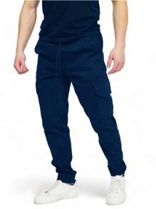 SAINT ELIAN Men Pants - 藏蓝色 - 查看 3