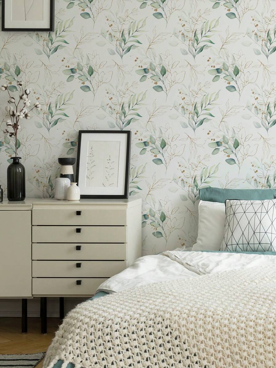 1 Miếng Tươi Lá Mẫu Giấy dán tường Đối với Nhà  Đồ trang trí - Nhiều màu - Xem 1