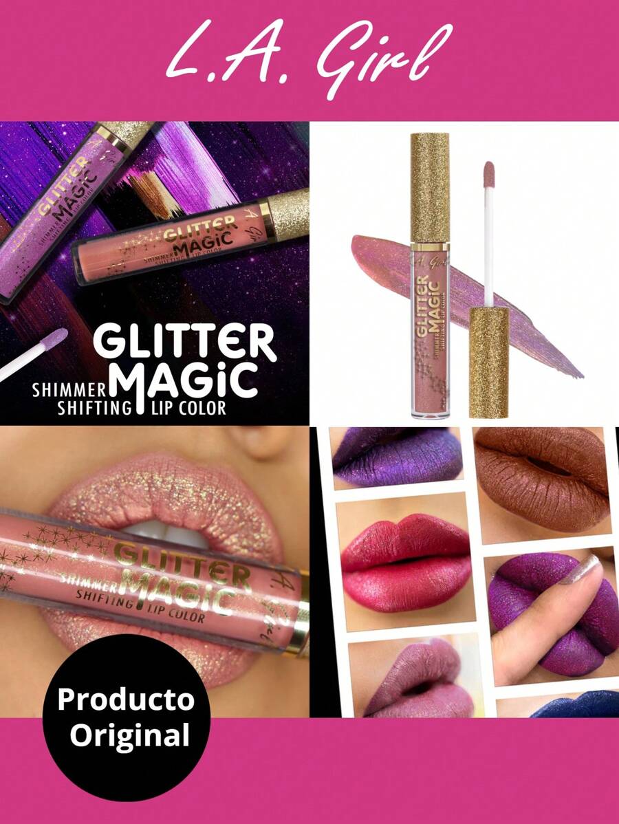 L.A Girl Matte Glitter Magic Lipstick - Beige - View 1